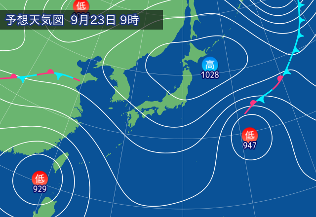 気圧配置図