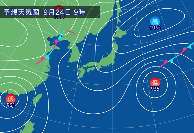 気圧配置図