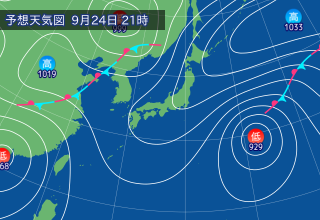 気圧配置図