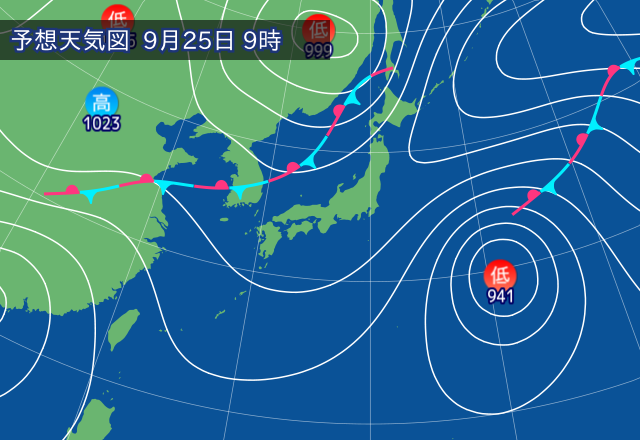 気圧配置図
