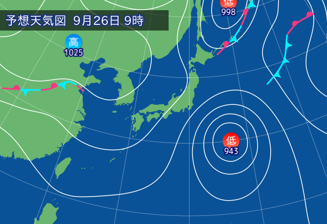気圧配置図