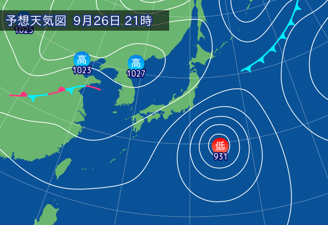 気圧配置図