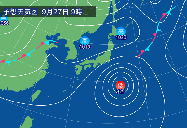 気圧配置図