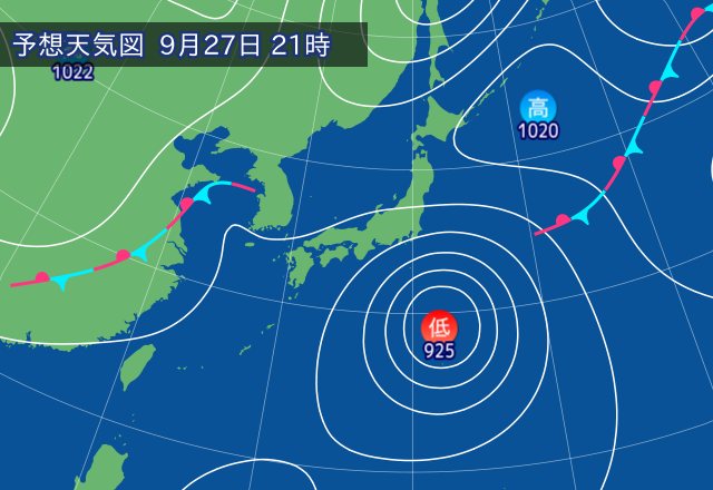 気圧配置図