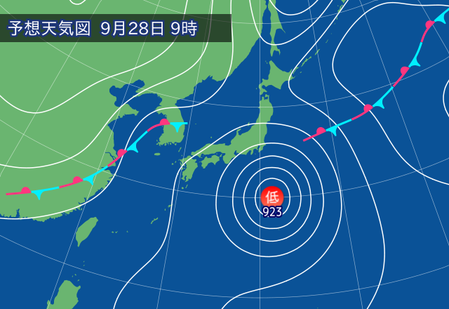 気圧配置図