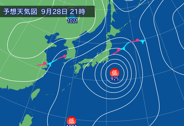 気圧配置図