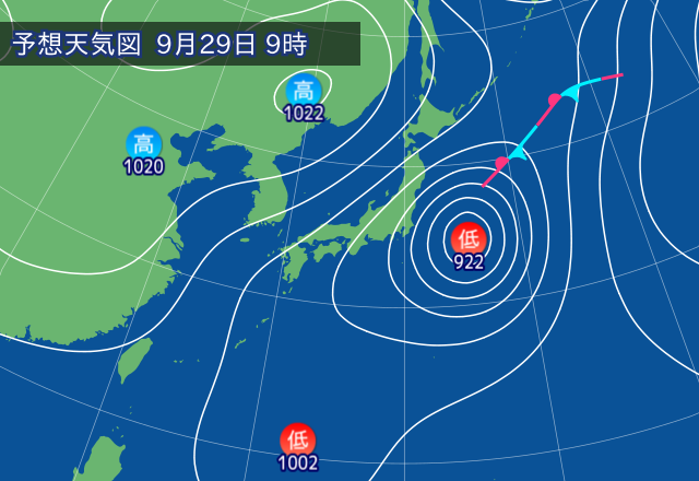 気圧配置図