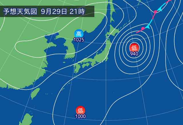 気圧配置図