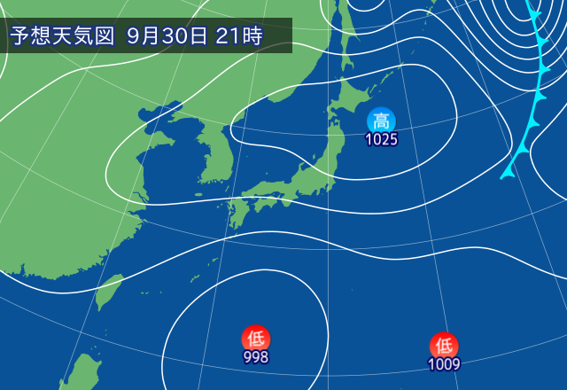 気圧配置図