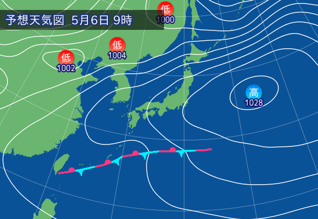 気圧配置図