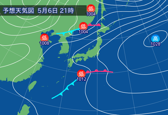 気圧配置図