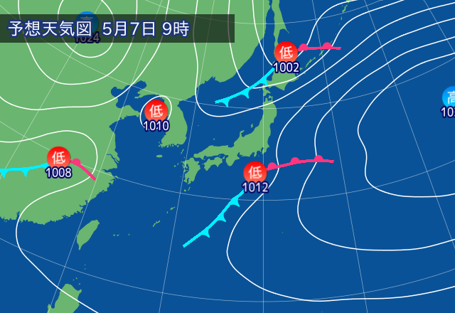 気圧配置図