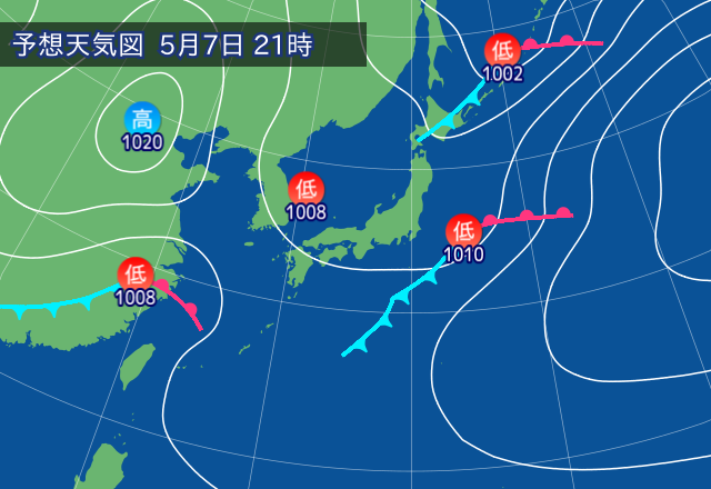 気圧配置図