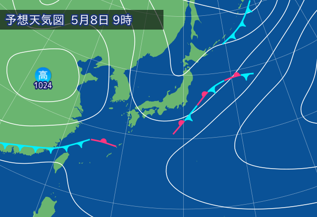 気圧配置図