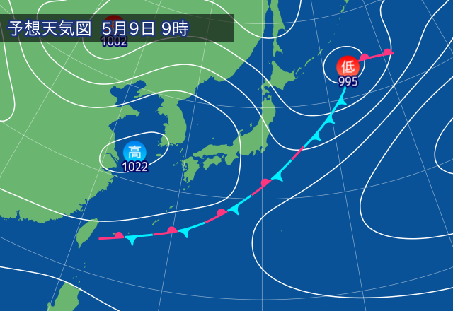 気圧配置図