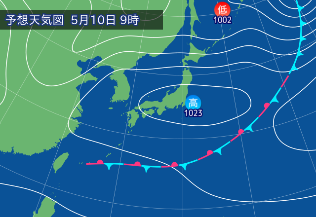 気圧配置図