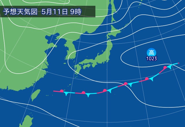 気圧配置図