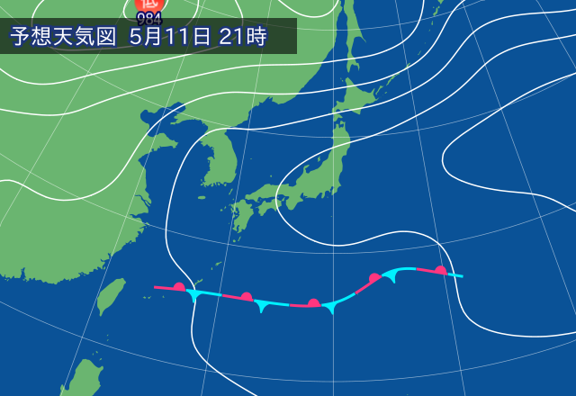 気圧配置図
