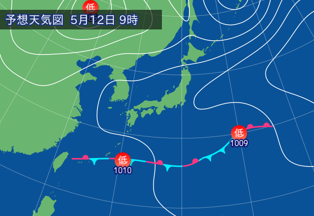 気圧配置図