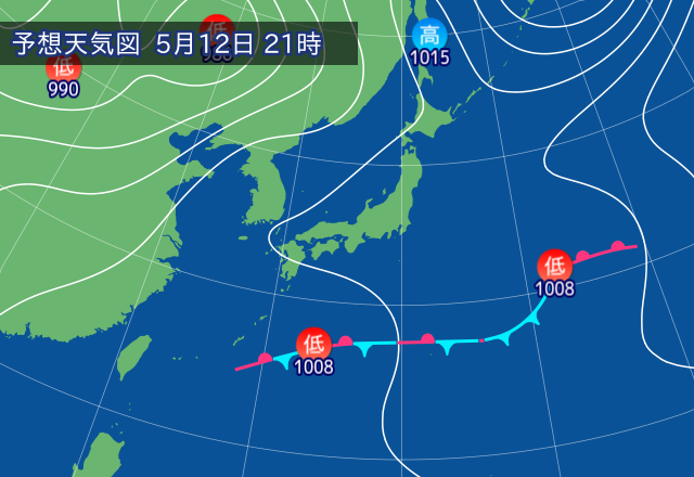 気圧配置図