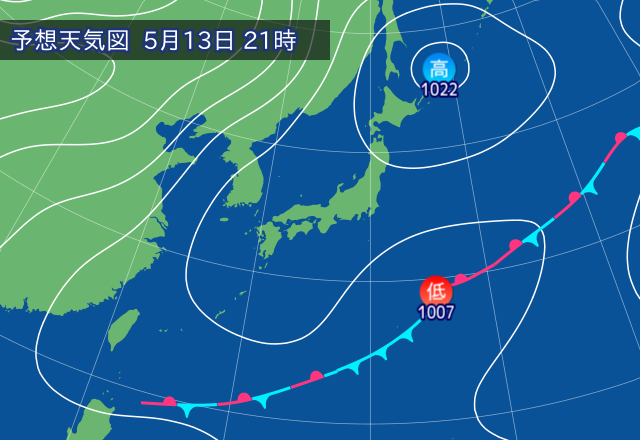 気圧配置図