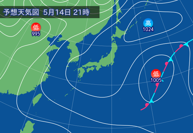 気圧配置図