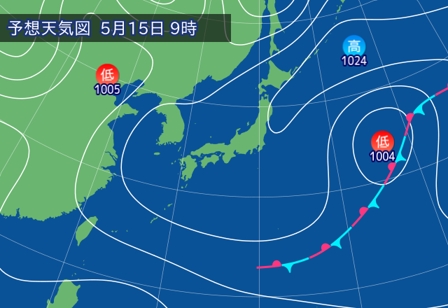 気圧配置図