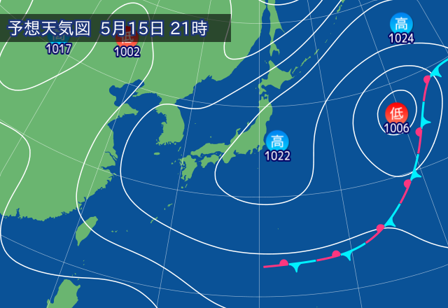 気圧配置図