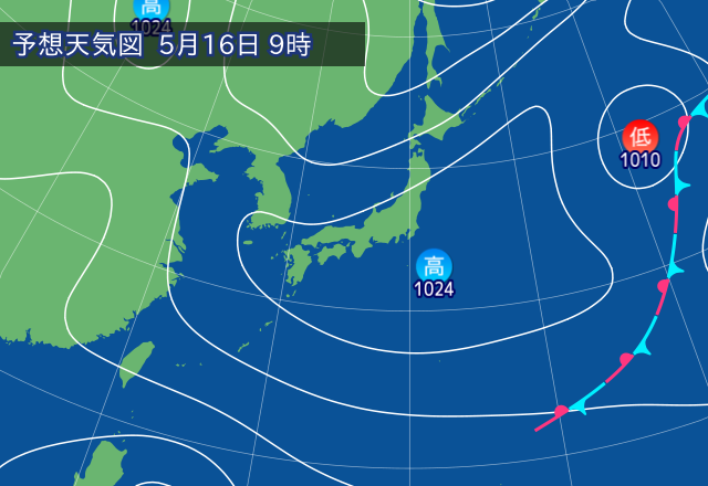 気圧配置図