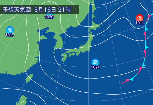 気圧配置図