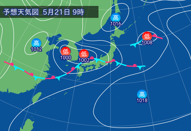 気圧配置図