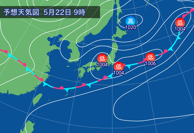 気圧配置図