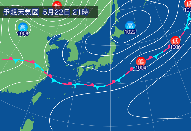 気圧配置図