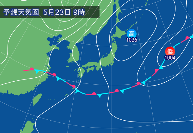 気圧配置図