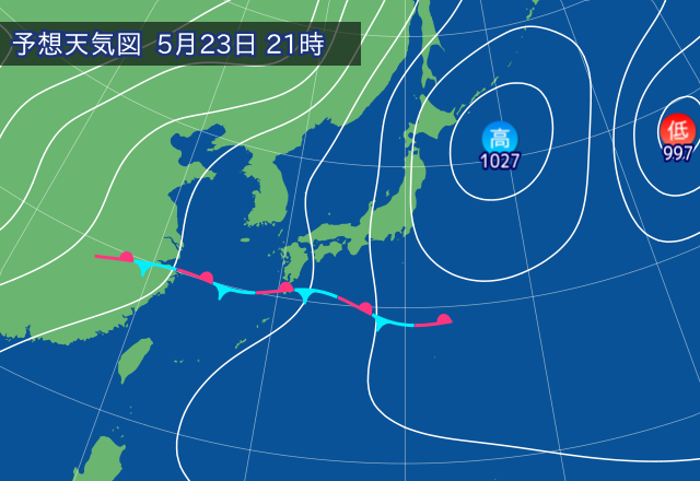 気圧配置図