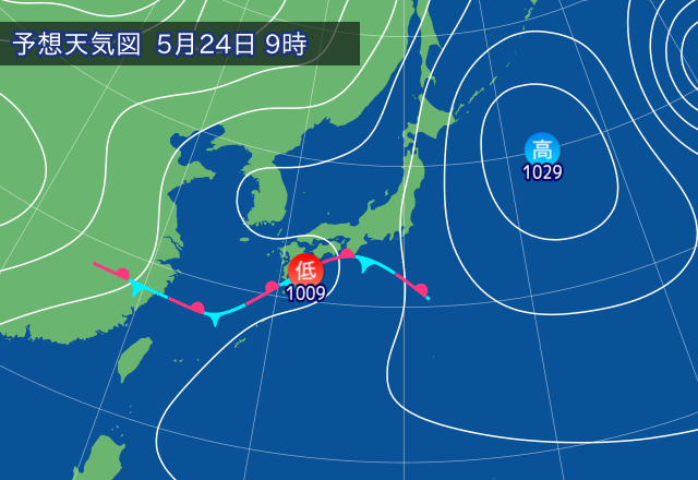 気圧配置図