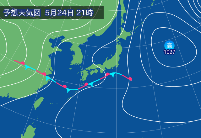 気圧配置図
