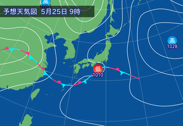 気圧配置図