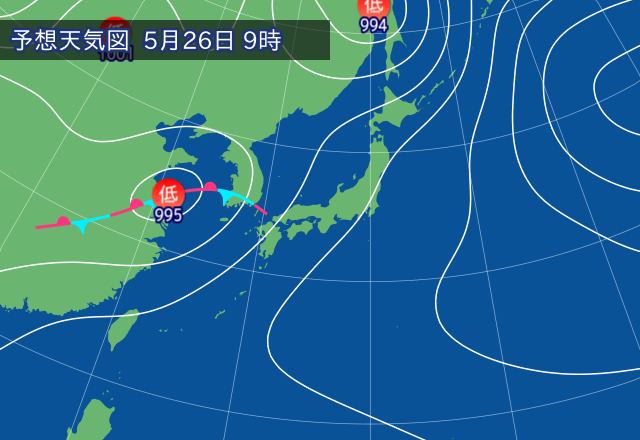 気圧配置図
