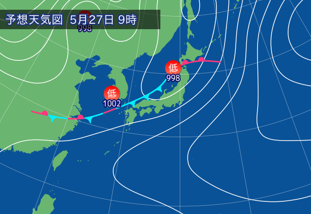 気圧配置図