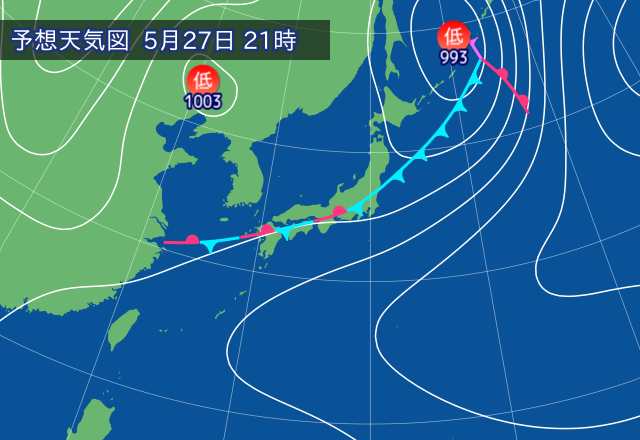 気圧配置図