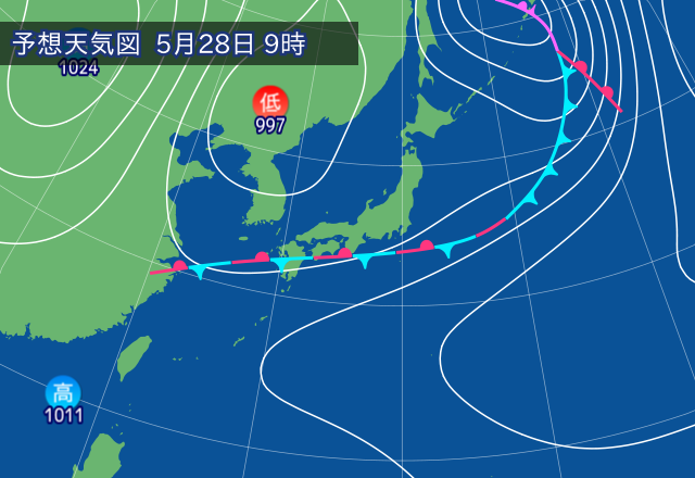 気圧配置図