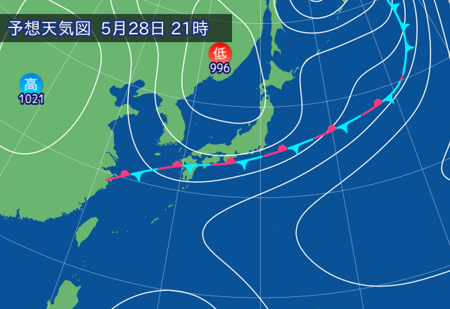 気圧配置図