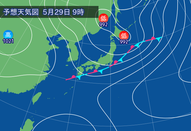 気圧配置図