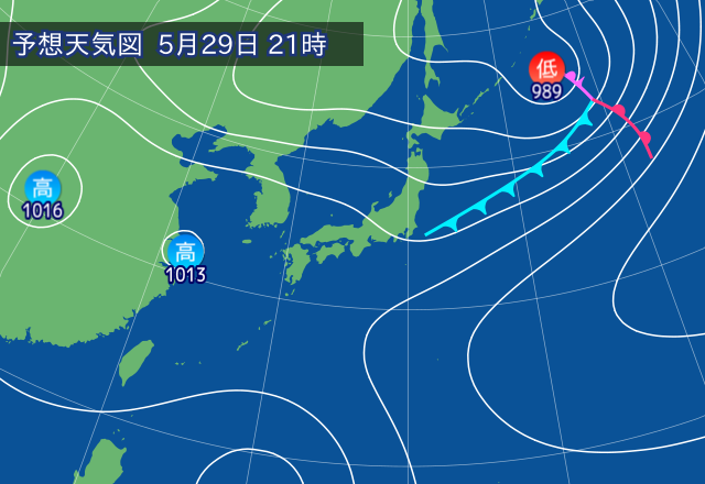 気圧配置図