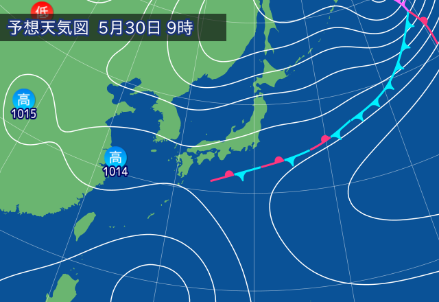 気圧配置図