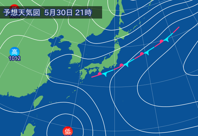 気圧配置図