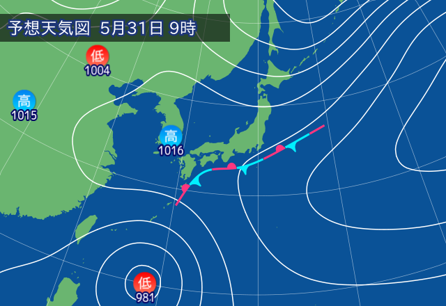 気圧配置図