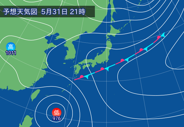 気圧配置図