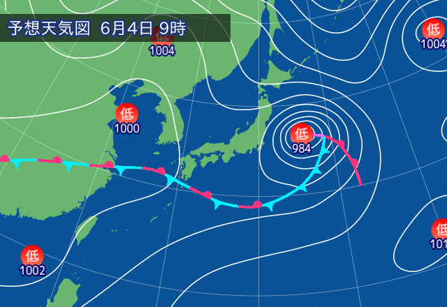 気圧配置図